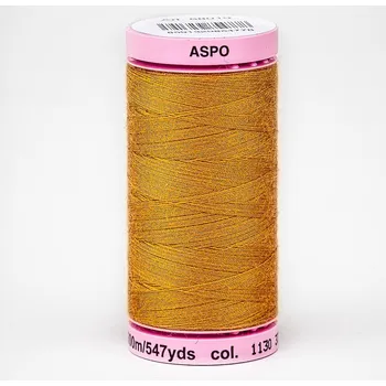 Nit Univerzální šicí nit Amann ASPO 120 polyesterová, jantarová tmavě žlutá 0121, návin 500m