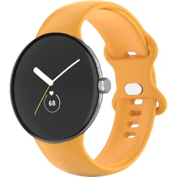 VSECHNONAMOBIL 61534 BUTTERFLY Silikonový řemínek pro Google Pixel Watch / Pixel Watch 2 žlutý