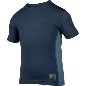 Janus LW dětské merino tričko Kid SS dark blue 130, Janus Norsko Tmavě modrá 130 cm