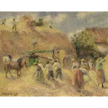 Plakát Plakát, Obraz - The Harvest, 1883, Camille Pissarro