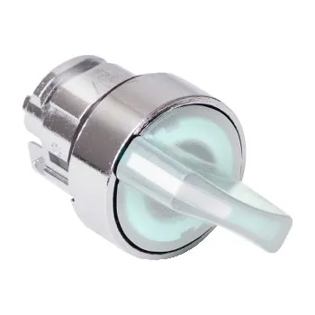 vypínač a zásuvka SCHN ZB4BK1413 Ovládací hlavice otočná prosvět., 2 p. s návrat. zprava doleva-bílá