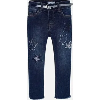 Dívčí džíny moderní dětské rifle s páskem dívčí Mayoral 3542-11 velikost 104