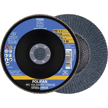 Brusný kotouč PFERD TOOLS 67764150 Z Psf Steelox vějířovitý brusný kotouč Průměr 150 mm Ø otvoru 22.23 mm 10 ks