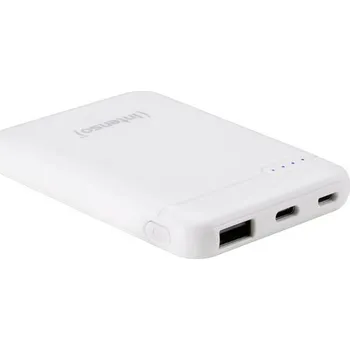 Powerbanka Intenso XS5000 powerbanka Li-Pol, 5000 mAh, USB-A, USB-C®, microUSB, bílá, Indikátor stavu