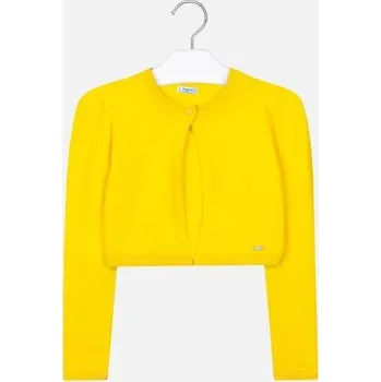 Dívčí svetr Mayoral bolerko žluté 332-79 velikost 158