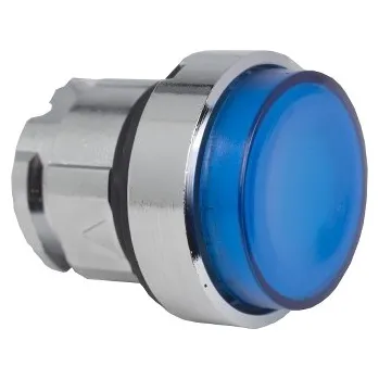 Elektroinstalační materiál SCHN ZB4BW163 Ovládací hlavice stiskací prosvětlená, s přesahem - modrá