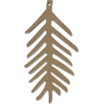 Vánoční dekorace Dřevěný výřez k dekoraci Gomille závěsný, 8 x 16 cm – větvička