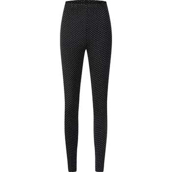 Dámské legíny FANNIFEN Dámské zateplené legíny s Puntíkem H702 Barva: Tmavěmodrá, Velikost: 4XL/5XL