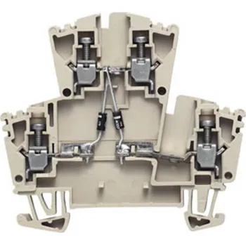 Weidmüller 1022600000 řadová svorka pro konstrukční prvky šroubovací Tmavě béžová 25 ks