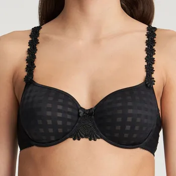 Podprsenka Marie Jo - Avero podprsenka vyšší bezešvá nevyztužená black 90E 0100410