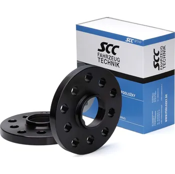 Tuning Rozšiřovací podložky SCC 15mm 5/112*5/100 - 57,1 mm, 12119W černé elox
