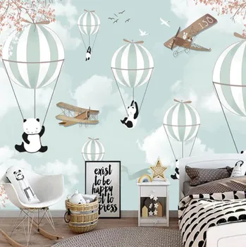 Tapeta Solution Media 3D tapeta - Medvídci v balónu MU3257 1 - Voděodolné plátno - Textilní tapeta omyvatelná - 250g/m2