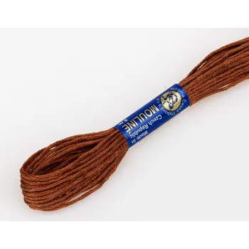 Příze Vyšívací příze MOULINE / MULINKA 7272 světlá kari hnědá, jednobarevná, 2g/8m