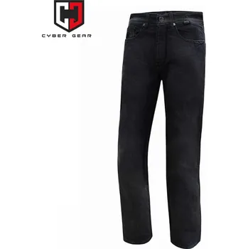 Moto kalhoty Pánské džínové moto kalhoty CYBERGEAR OXBOW, černé XL Černá