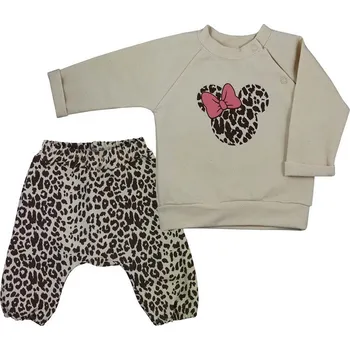 Kojenecké tepláčky a mikinka Koala Panther girl, 80 (9-12m), Béžová