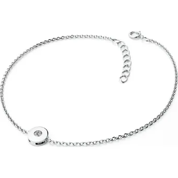 Módní doplněk Dámský náramek žluté zlato 585/1000 přírodní diamant 0.055 ct G/SI 10911-NR01-B délka 17 cm