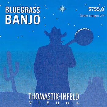 Struna pro kytaru a smyčcový nástroj Thomastik BLUEGRASS BANJO 5755,0 - Struny na banjo - sada