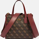 Tmavě hnědá kabelka Guess Silvana - Barva Hnědá, Materiál Imitace Kůže 55575 SB866576