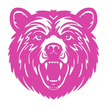 Samolepící dekorace SAMOLEPKA Medvěd 014 (16 - růžová) NA AUTO, NÁLEPKA, FÓLIE, POLEP, TUNING, VLASTNÍ TEXT, TISK, AUTOSAMOLEPKY.cz, POLEPY, OBRÁZEK, LOGO, SAMOLEPKY