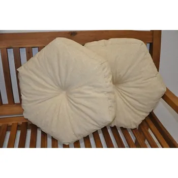 Podsedák Nábytek PEGAS Polštář hvězda béžový set 2 kusy