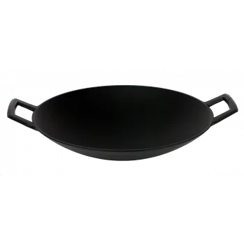 Pánev Wok, litina Japonsko 33 cm