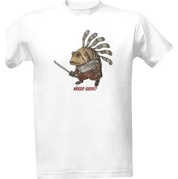 Pánská móda Tričko s potiskem Sushi rybka pánské