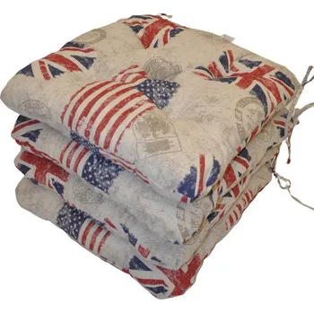 Podsedák Nábytek PEGAS Sedák UNI Maxi motiv vlajky - set 4 kusy