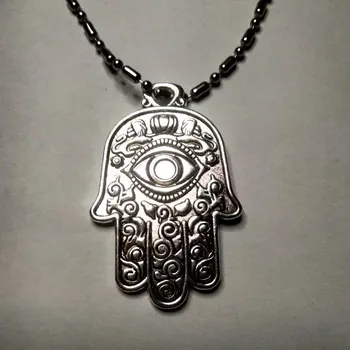 Souprava šperků Ruka Fatimy - Přívěsek se řetízkem (Přívěsek se řetízkem - Hamsa, Ruka Fatimy)