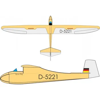 RC model letadla Pichler Modellbau Grunau Baby (Antik) RC model kluzáku ARF 2500 mm