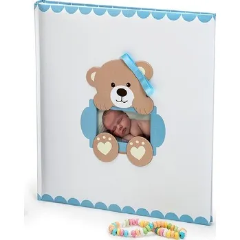 Dětské fotoalbum na růžky BABY´S LOOP 29x32/60 modré kph