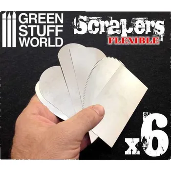 Plastikový model Flexibilní ocelové škrabky (6 ks)
