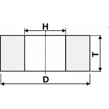 Brusný kotouč Tyrolit T436545 | Brousící kámen prstencový 125x63x63 mm, zrno 40, tvrdost H, tvar 5420