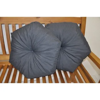 Podsedák Nábytek PEGAS Polštář hvězda tmavě šedý set 2 kusy