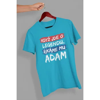 Pánská móda Pánské tričko Adam Barva: Tyrkysová, Velikost: S