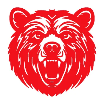 Samolepící dekorace SAMOLEPKA Medvěd 014 (10 - červená) NA AUTO, NÁLEPKA, FÓLIE, POLEP, TUNING, VLASTNÍ TEXT, TISK, AUTOSAMOLEPKY.cz, POLEPY, OBRÁZEK, LOGO, SAMOLEPKY