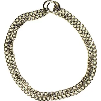 Obojek pro psa Stahovací řetízek dvojitý - délka 45cm