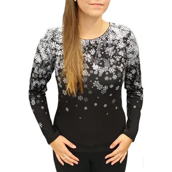 Dámská halenka Halenka Sabatti černá s vločkami Velikosti Sabatti: 38