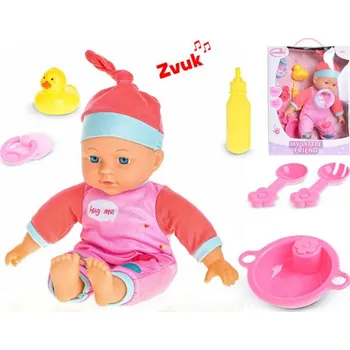 Panenka 48263 Miminko 31cm měkké tělo na baterie se zvukem a doplňky 18m+