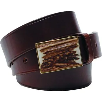 Žertovný předmět Pásek 40 mm s obdélníkovou parohovou přezkou