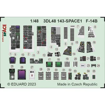 Plastikový model Eduard 1/48 F-14B SPACE (GREAT WALL HOBBY)