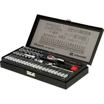 Klíč KRAMP Sada nástrčných klíčů 1/4", 45 dílů - 180445400KR