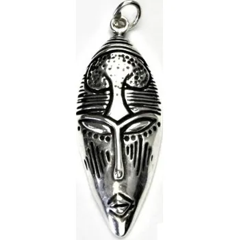 Přívěsek Stříbrný přívěsek maska - P364 (Stříbrná maska)