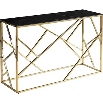 Předsíňová stěna Nábytek PEGAS s.r.o. Konsola ESCADA C II, černý efekt mramoru/zlatá