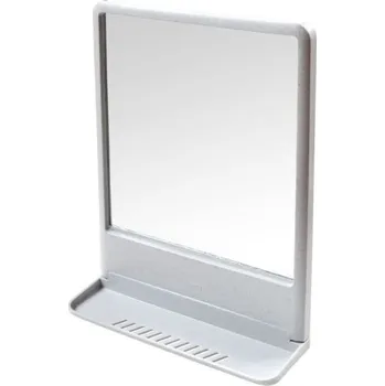 Kosmetické zrcátko Zrcadlo TOKYO s poličkou 39,1x29,7x9,2cm, bílé