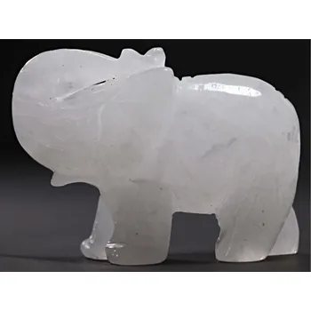 Drahý kámen Magieprirody.cz Slon Křišťál 80 x 58 mm z přírodního kamene #ZB14