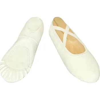 Dámská sálová obuv Baletní a taneční piškoty textil Trendy - dělená podešev - bílé - 38