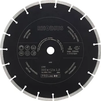 Řezný kotouč Rhodius 303438 | Diamantový řezný kotouč LD40 350x12,0x3,2x25,40 mm
