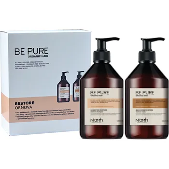 Kosmetická sada Dárková sada pro obnovu poškozených a lámavých vlasů Niamh Be Pure Restore (1358B) + dárek zdarma