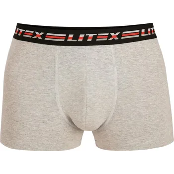 Boxerky Litex Pánské boxerky 9B548 světle šedé melé XL