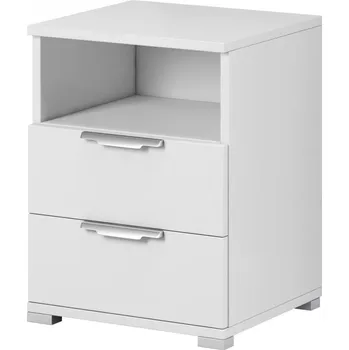 Noční stolek Nábytek PEGAS s.r.o. Noční stolek IZZY 2s, Bílý
